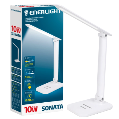 Светильник настольный светодиодный с аккумулятором ENERLIGHT SONATA 3000-6000K