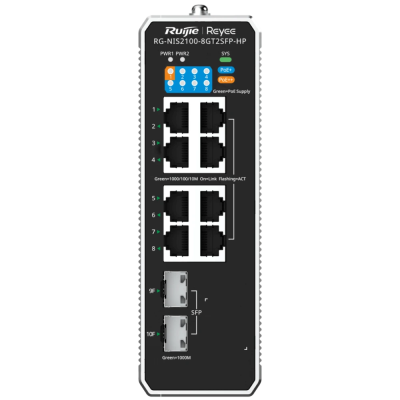Коммутатор 8 портов управляемый Ruijie Reyee RG-NIS2100-8GT2SFP-HP PoE++