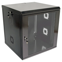 Шкаф акриловое стекло черный 19"12U, 600х600х640 мм