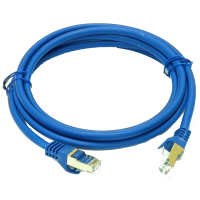 Патч-корд голубой LW S/FTP, 0.5 м, кат. 6А