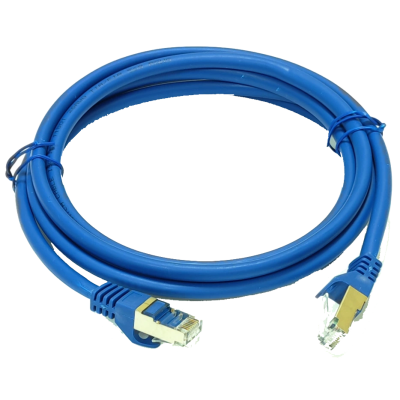 Патч-корд голубой LW S/FTP, 0.5 м, кат. 6А