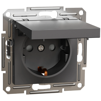 Розетка антрацит Schneider Electric Asfora EPH3100171