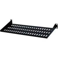 Полка консольная для шкафа Hypernet CS-200-1U-BLACK 200мм 1U