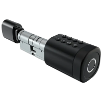 Биометрический замок SEVEN LOCK SL-7774BF black (35-90мм) (цилиндр)