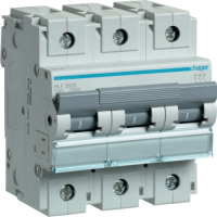 Автоматичний вимикач Hager HLF380S 3P, In=80А, «C», 10 kA, 4,5м.
