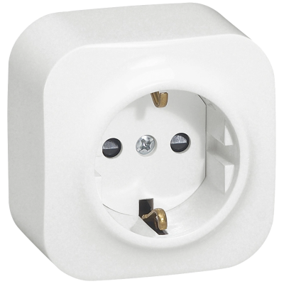Розетка без шторок белая Legrand Forix 2К+З