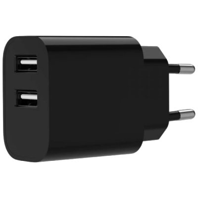 Сетевое зарядное устройство Gembird TA-UC-2A12-01-BK USB-A 5V/2.4A 12W
