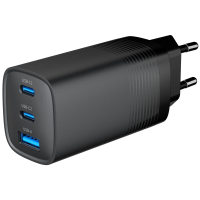 Сетевое зарядное устройство Gembird TA-UC-PDQC65-01-BK (USB Type A + USB Type C)