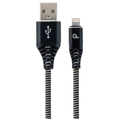 Кабель Cablexpert CC-USB2B-AMLM-2M-BW USB 2.0/Lightning 2м