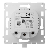 Беспроводной умный сенсорный димерный выключатель света Ajax LightCore (Dimmer) [55] (8EU) ASP white