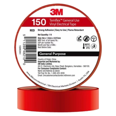 Изолента красная 3М Temflex 150