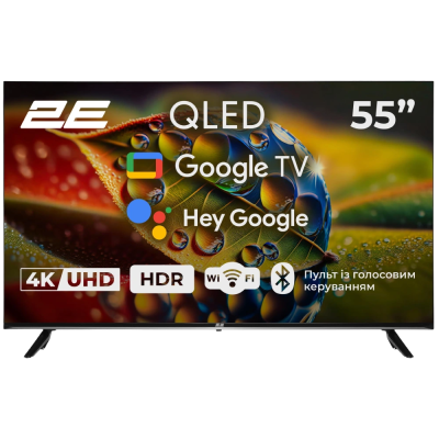 Телевизор 2E 55A77Q 55” дюйма 3840x2160 QLED Google TV