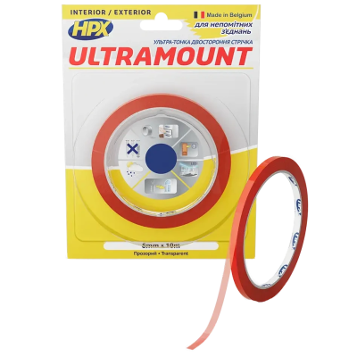 Лента двухсторонняя HPX UM0610 ULTRA MOUNT 6мм х 10м