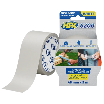 Лента армированная односторонняя HPX CW5005 6200 48мм х 5м