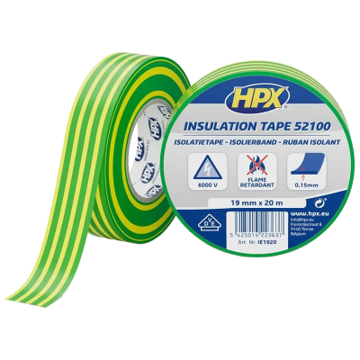 Лента ПВХ изоляционная HPX IE1920 HPX52100 19мм х 20м