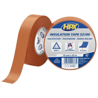 Лента ПВХ изоляционная HPX IU1920 HPX52100 19мм х 20м