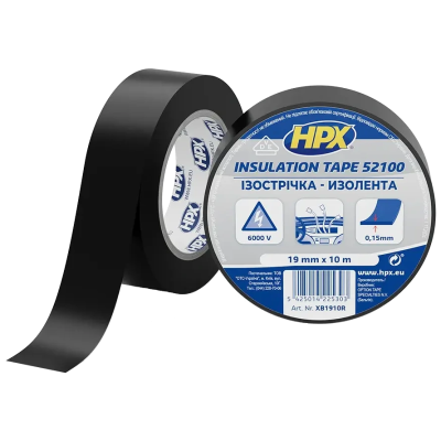 Лента ПВХ изоляционная HPX XB1910 HPX52100 19мм х 10м