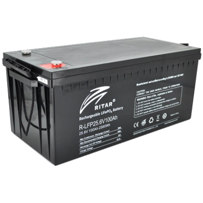 Литиевая аккумуляторная батарея Ritar R-LFP25.6V100Ah 25.6В 2.56кВт•ч 100А