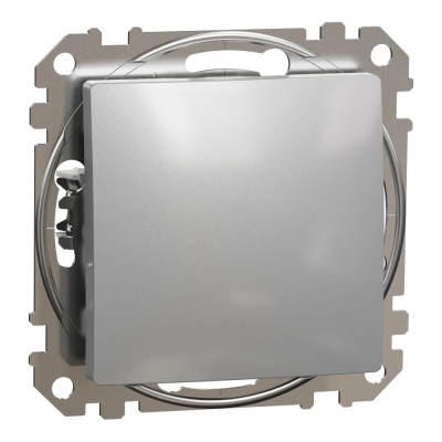 Выключатель Schneider Electric SDD113101 Sedna Design & Elements 1-клавишный алюминий