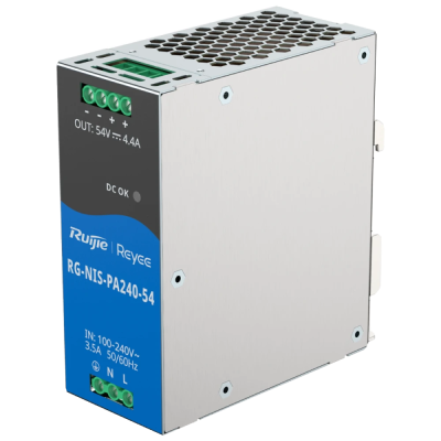 Блок питания Ruijie RG-NIS-PA240-54 AC/DC 54В 4.4А 240 Вт на DIN-рейке
