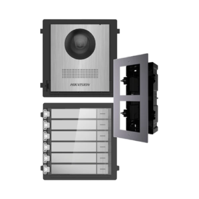 Комплект модулей Hikvision DS-KD8003-IME1NS + DS-KD-ACF2/Plastic + DS-KD-KK/S