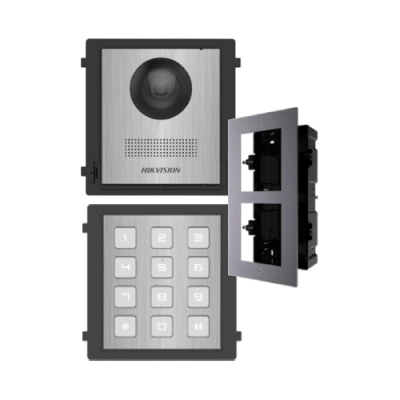 Комплект модулей Hikvision DS-KD8003-IME1NS + DS-KD-ACF2/Plastic + DS-KD-KP/S