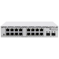 Коммутатор 16 портов управляемый MikroTik CSS318-16G-2S+IN