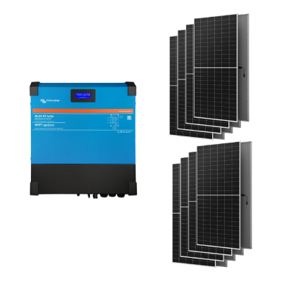 Система автономной системы питания. Victron Energy Multi RS Solar 48/6000/100-450/80 + AIKO G645-MCH72Dw 5.3 кВт