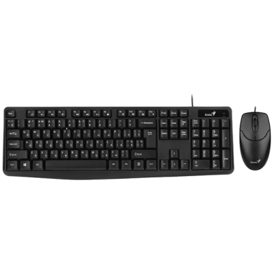 Комплект (клавиатура + мышь) Genius KM-170 Black Ukr (31330006409)