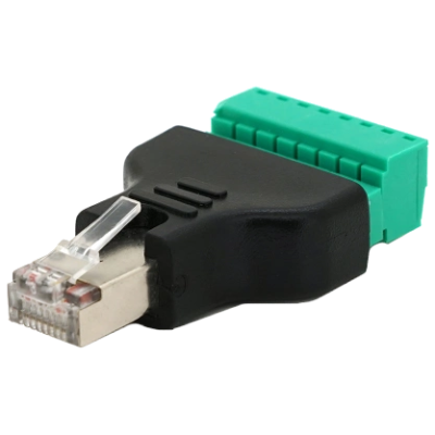 Разъем RJ-45(M) (8 контактов) с клеммами под кабель