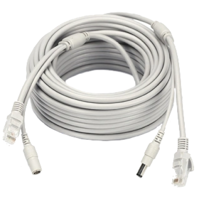Патчкорд комбинированный RJ-45 + DC 15м