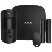 Комплект охранной сигнализации Ajax StarterKit Cam Plus HDR (8EU) UA black