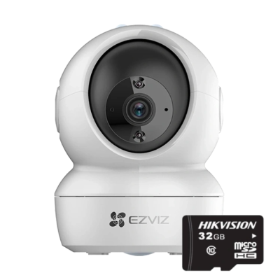 Комплект камера + карта памяти Ezviz H6c + Hikvision HS-TF-L2/32G