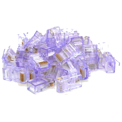 Коннектор Merlion RJ-45 8P8C UTP Cat-5 (100 шт/уп.) Q100 Violet