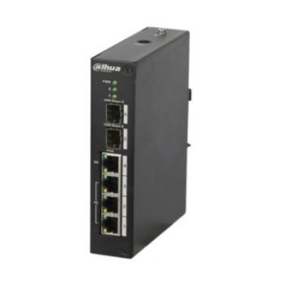 Коммутатор 4 порта управляемый Dahua DH-PFS4206-4P-120 POE