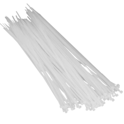 Хомут белый Courbi 200 x 4,8 (100шт)