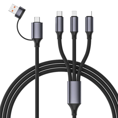 Кабель Cablexpert USB A/C-папа/Lightning/Micro/Type-C 1.5 м Кабель Cablexpert USB A/C-папа/Lightning/Micro/Type-C 1.5 м