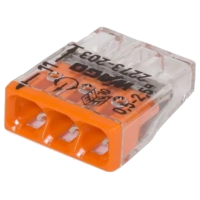 Клемма Wago 2273-203 3-пров 2,5мм2 (без пасты) Клемма Wago 2273-203 3-пров 2,5мм2 (без пасты)