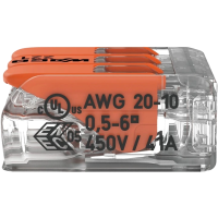 Клема WAGO COMPACT 221-613 3 0,5-6 мм2 (41А)