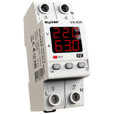 Реле напряжения DigiTop VА-63A M2R