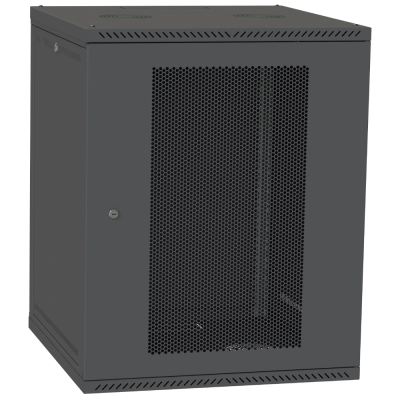 Шкаф серверный IPCOM СН-15U 600х450 перфорация RAL9005 Шкаф серверный IPCOM СН-15U 600х450 перфорация RAL9005