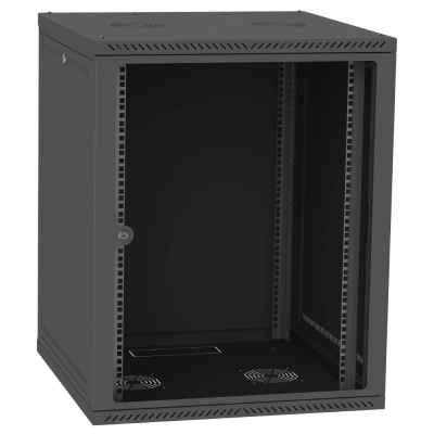 Шкаф серверный IPCOM СН-15U 600х450 стекло RAL9005