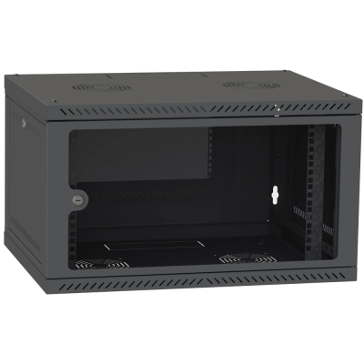 Шкаф серверный IPCOM CH-6U 600x350 стекло RAL9005 Шкаф серверный IPCOM CH-6U 600x350 стекло RAL9005