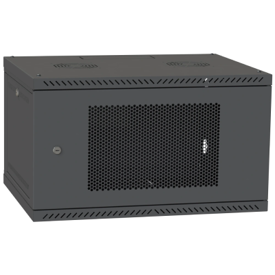 Шкаф серверный IPCOM CH-6U 600x600 перфорация RAL9005 Шкаф серверный IPCOM CH-6U 600x600 перфорация RAL9005