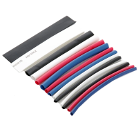 Термоусаживаемая трубка набор APRO 3, 4, 5, 6, 10 мм (пач. 10 см х 44 шт.)