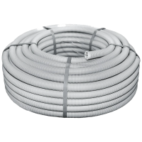 Труба гофрированная 750Н 16/12мм бухта 100м гибкая с протяжкой негорючая UF-стойка Труба гофрированная 750Н 16/12мм бухта 100м гибкая с протяжкой негорючая UF-стойка