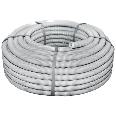 Труба гофрированная 750Н 16/12мм бухта 100м гибкая с протяжкой негорючая UF-стойка Труба гофрированная 750Н 16/12мм бухта 100м гибкая с протяжкой негорючая UF-стойка