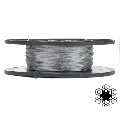 Трос оцинкованный APRO 1,5мм DIN 3055 (6x7) бухта 200м Трос оцинкованный APRO 1,5мм DIN 3055 (6x7) бухта 200м