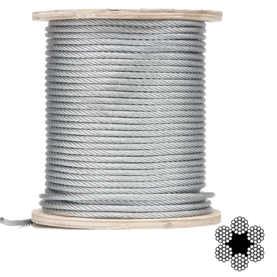 Трос оцинкованный APRO 8мм DIN 3055 (6x7) бухта 100м Трос оцинкованный APRO 8мм DIN 3055 (6x7) бухта 100м