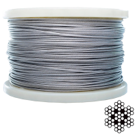 Трос нержавеющий APRO 4 мм DIN 3055 (6х7+1х7) А2 200 м